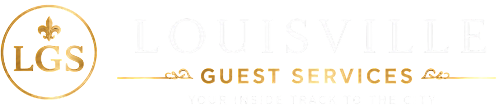 Louisville Guest Services gold logo